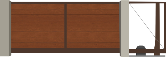 M-гофр горизонтальное наполнение с вертикальным импостом