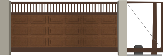 Нижняя часть - филенка золотой дуб