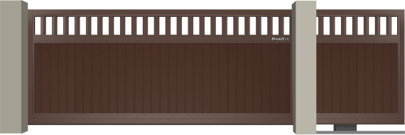 Комбинация решетки с вертикальным расположением сэндвич-панели