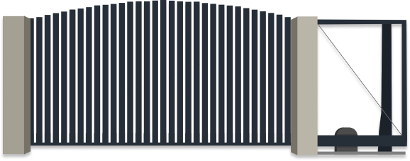 Накладное разреженное заполнение профилями 82 и 37 мм