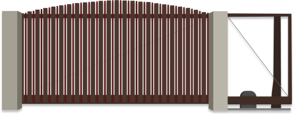 Накладное разреженное заполнение профилями 82 и 37 мм