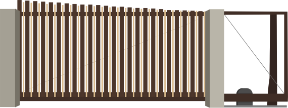 Накладное разреженное заполнение профилями 82 и 37 мм