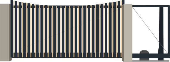 Накладное разреженное заполнение профилями 82 и 37 мм