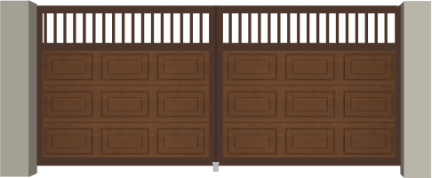 Нижняя часть - филенка золотой дуб