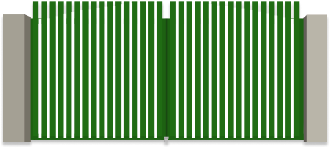 Накладное разреженное заполнение профилями 82 и 37 мм
