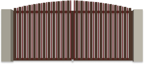 Накладное разреженное заполнение профилями 82 и 37 мм