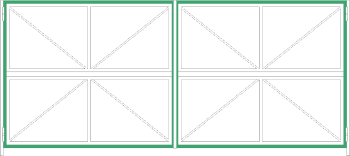 Внешний каркас полотна ворот