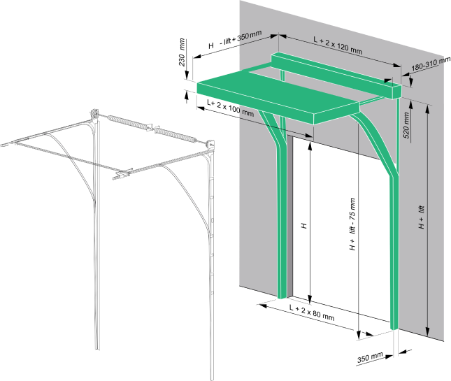 Высокий с двойным изгибом