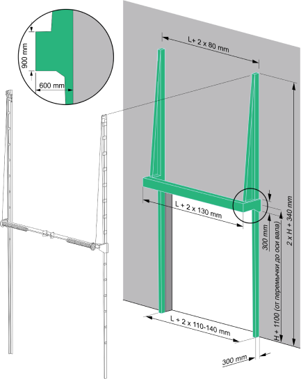 Вертикальный с нижним расположением вала