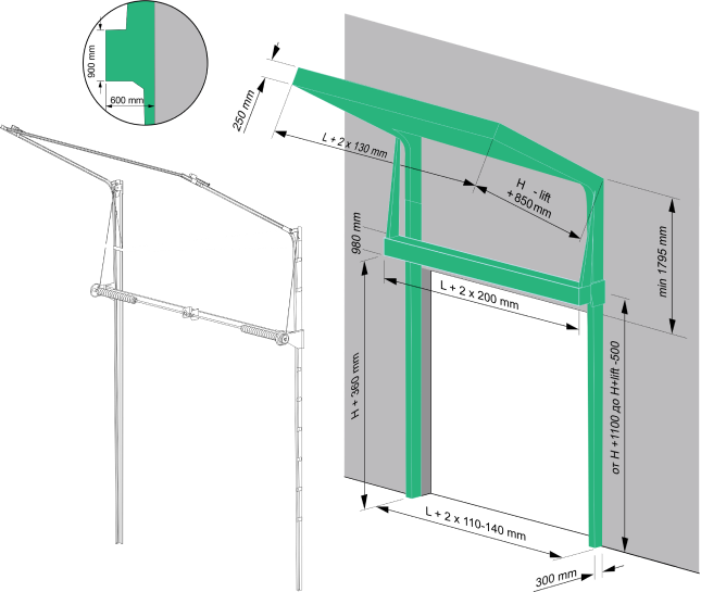 Наклонный с нижним расположением вала