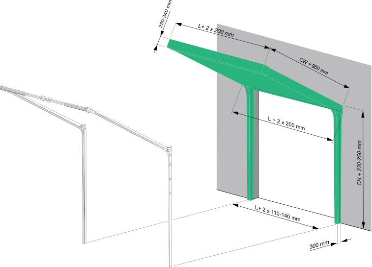 Наклонный низкий тип монтажа