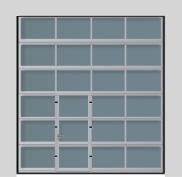 Панарамные ворота с калиткой