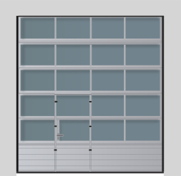 Панарамные с нижней панелью с калиткой