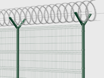 Установка спирального барьера безопасности