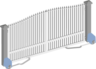Электромеханический привод с шарнирным рычагом