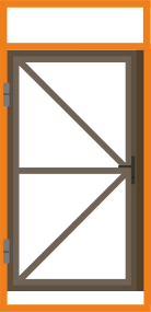 Калитка с фальшпанелью