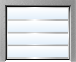 Секционные панарамные ворота без импостов