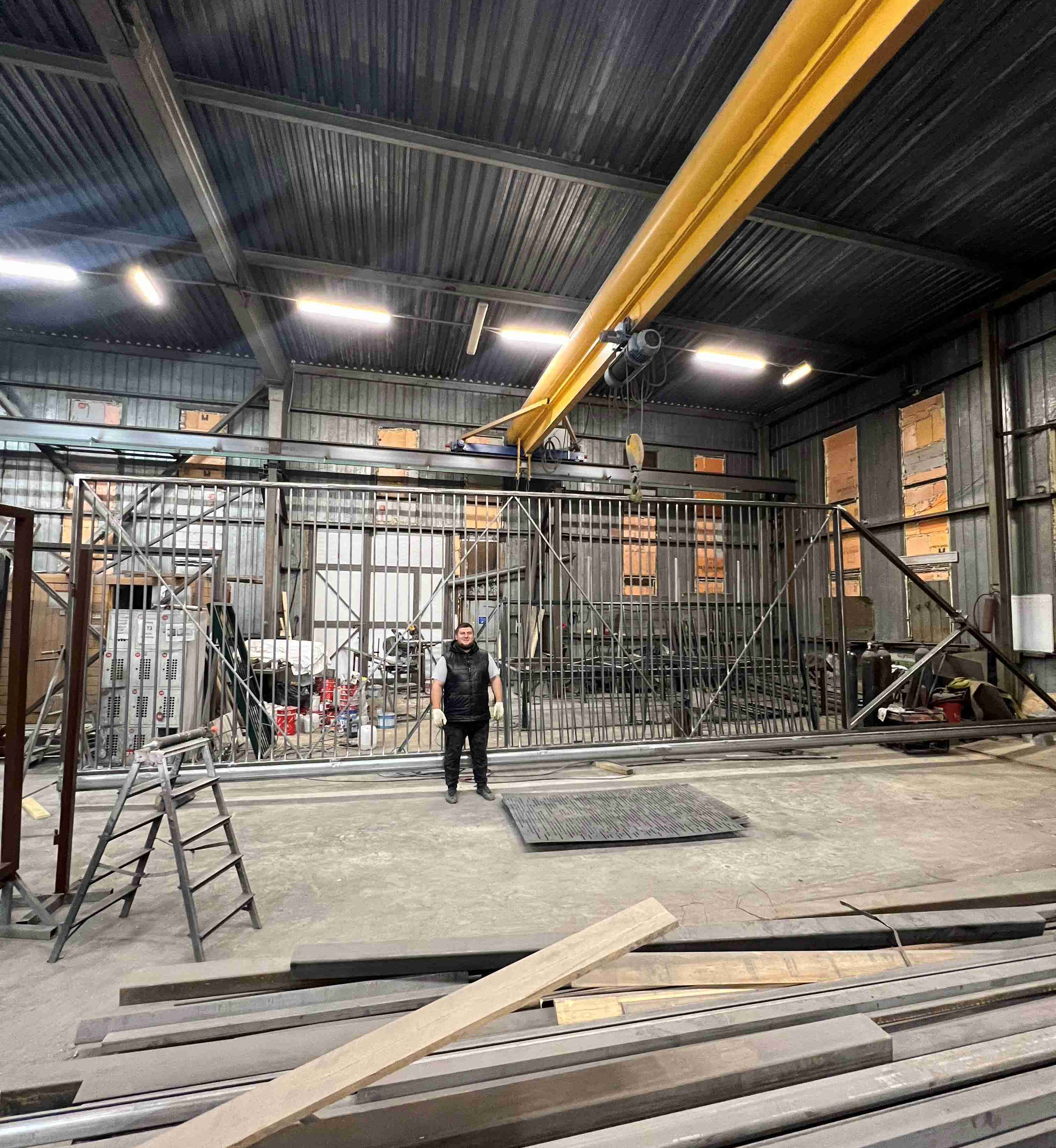 Телескопические ворота 18 метров процесс производства TorSysteme